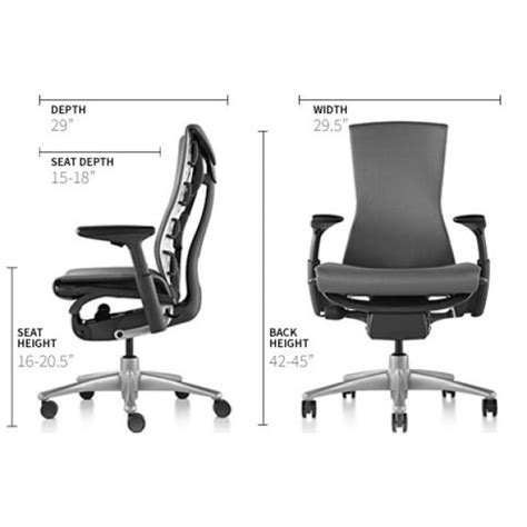 herman miller embody sizes.